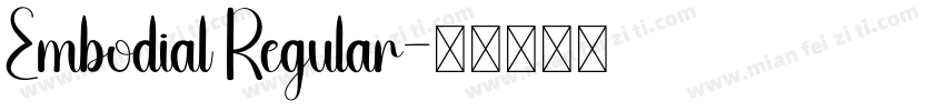 Embodial Regular字体转换
